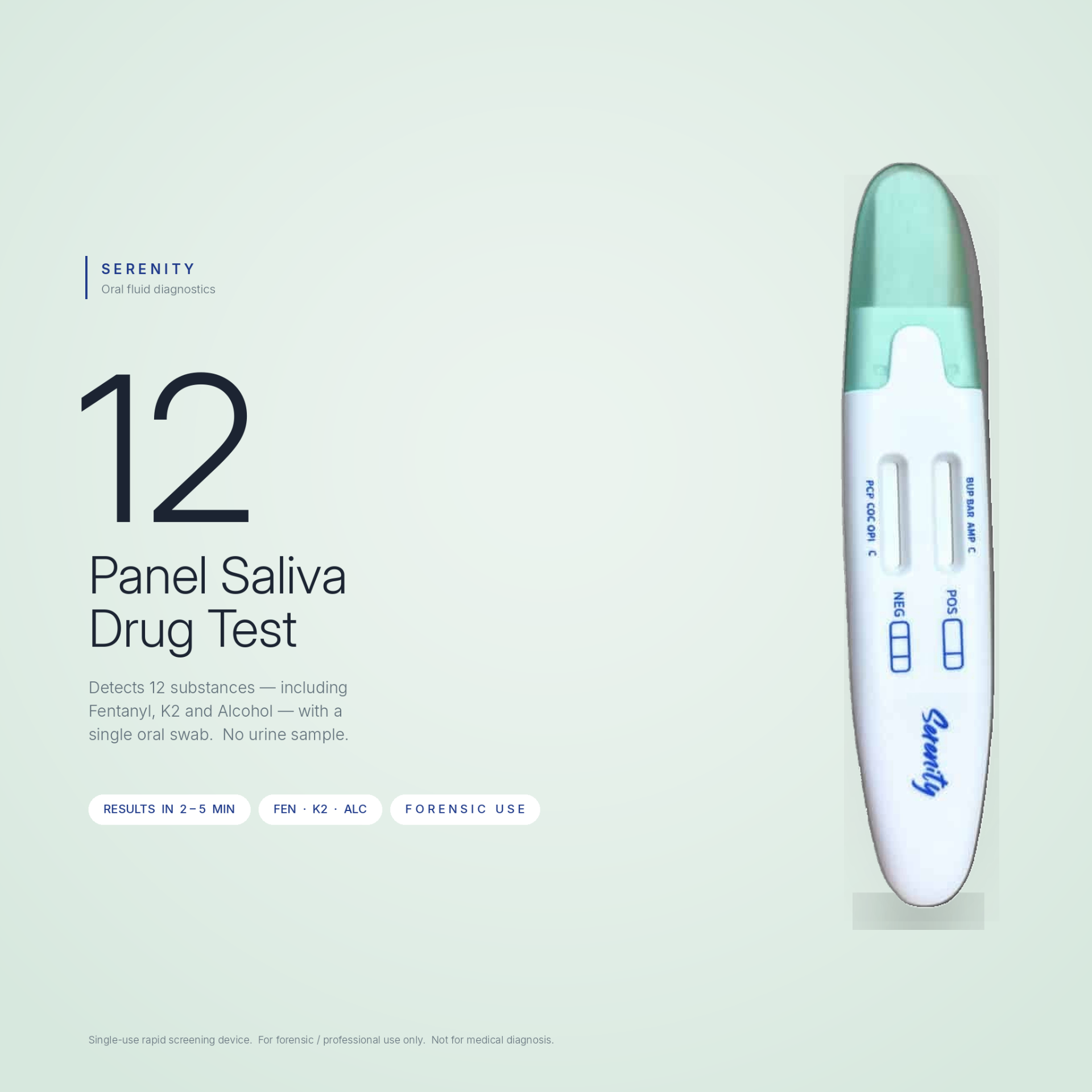 Serenity 12-panel oral swab — editorial